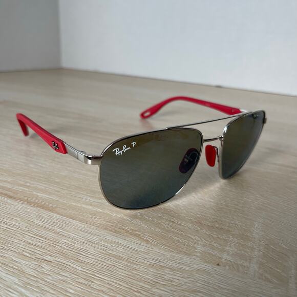 Ray-Ban RB3659-M F028/71 Sunglasses Ferrari Red FRAMES ONLY 57-17-140 - Picture 1 of 12